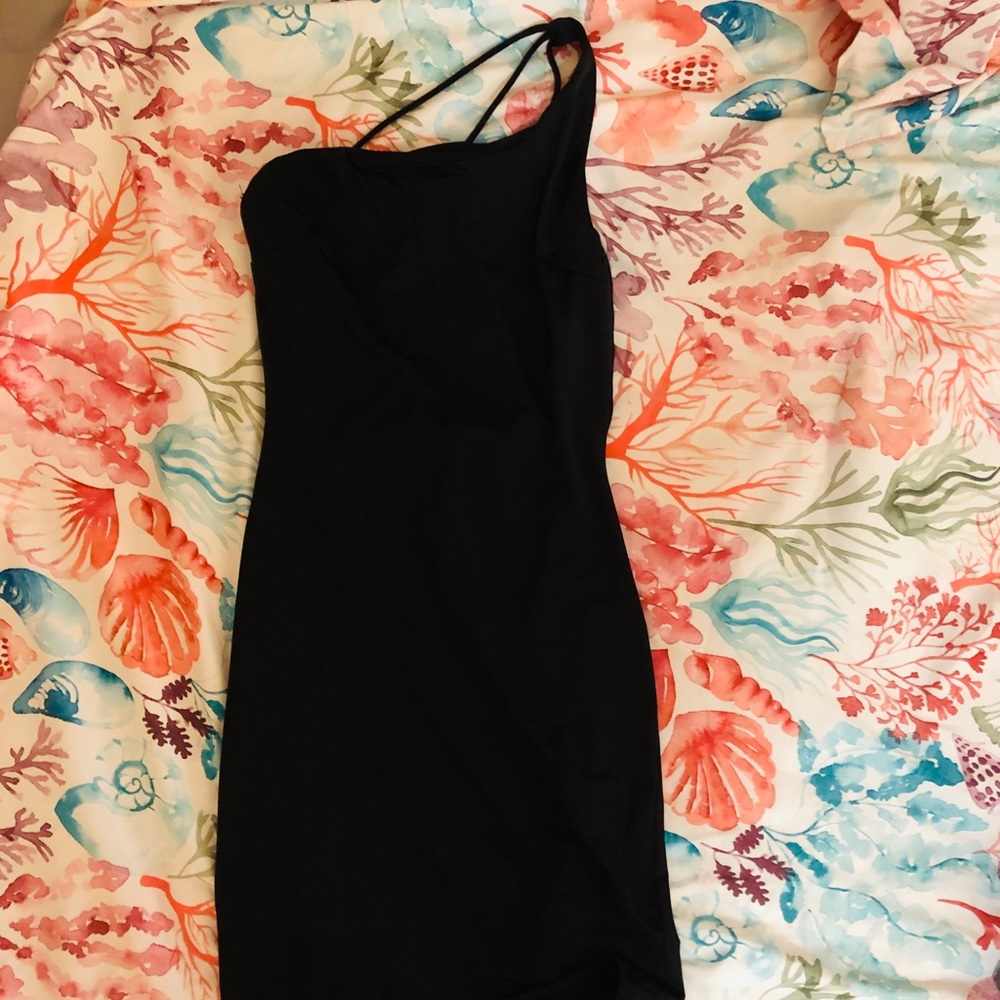 One Shoulder Little Black Dress
